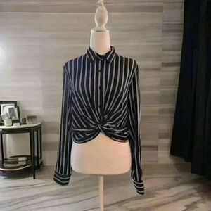 Timing Pinstripe Blouse S